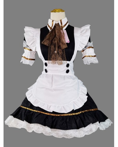 Gothic Lolita Dresses Lace Ruffles Black Black