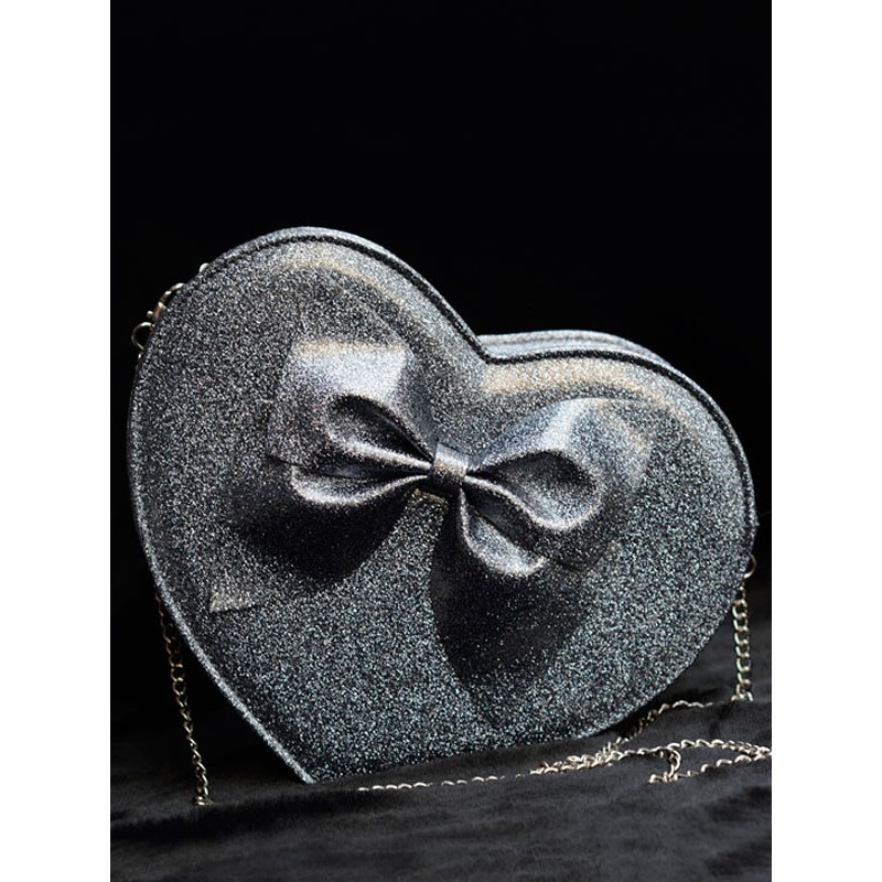 Lolita Bags Grey Heart Shape Lolita S Shoulder Bag Sweet