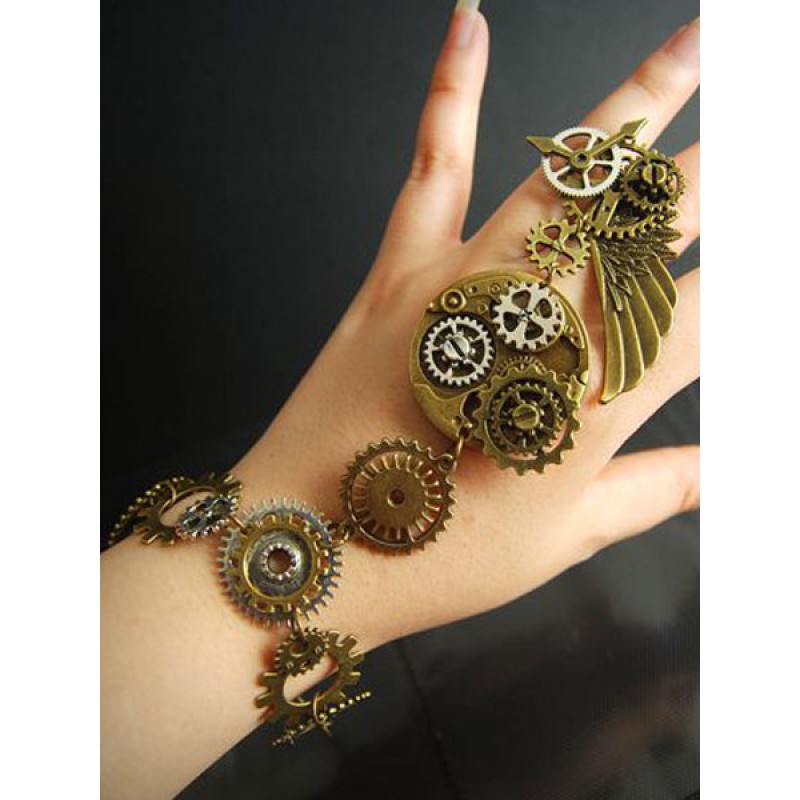 Lolita Bracelet Metal Details Bronze Lolita Accessories Steampunk Tea Party