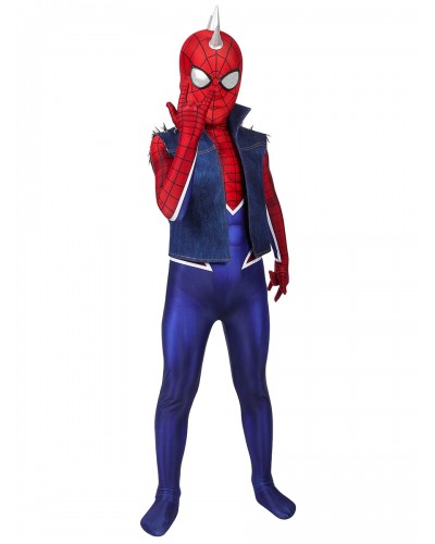 Marvel Comics Marvel Comics Spider Punk Cosplay Costume For Kids Catsuits  Zentai