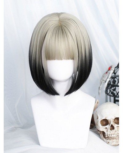 Ombre Lolita Wig Short Heat-resistant Fiber Lolita Accessories