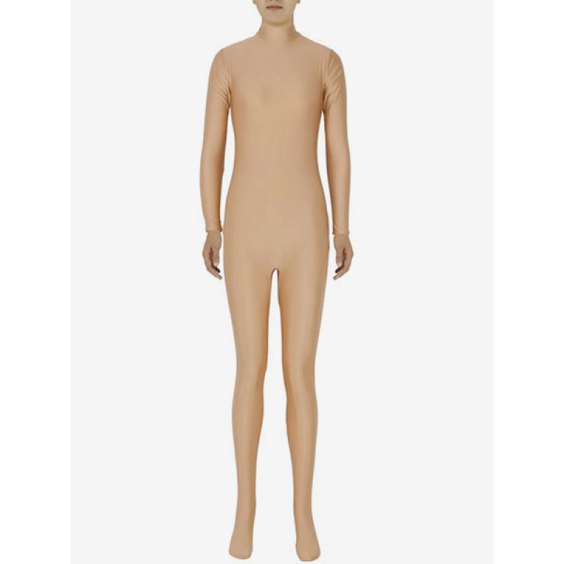 Women Morph Suit Halloween Fawn Nude Zentai Slim Fit Spandex Jumpsuit For Halloween