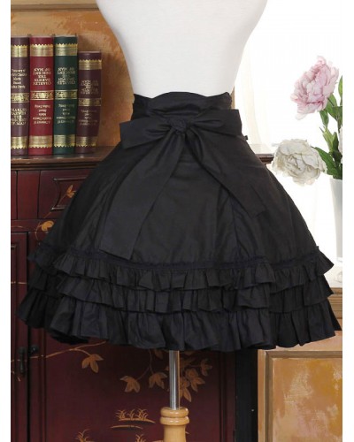 Sweet Lolita Dress SK Black Cotton Lolita Skirt Classic  Traditional Spring Summer Fall Winter