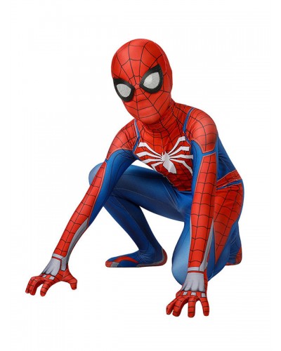 Spider-Man Kids Cosplay Jumpsuit Marvel 2018 PS4 Game Cosplay Costume