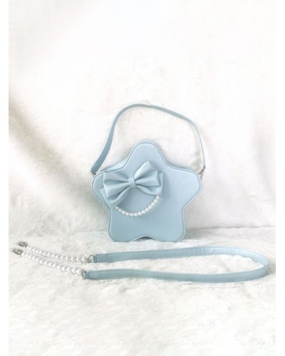 Sweet Lolita Bag Starfish Leather Pearls Cross Body Bag Cross-body Bag