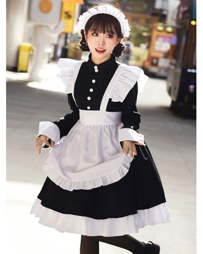 Gothic Lolita Dresses Ruffles Black