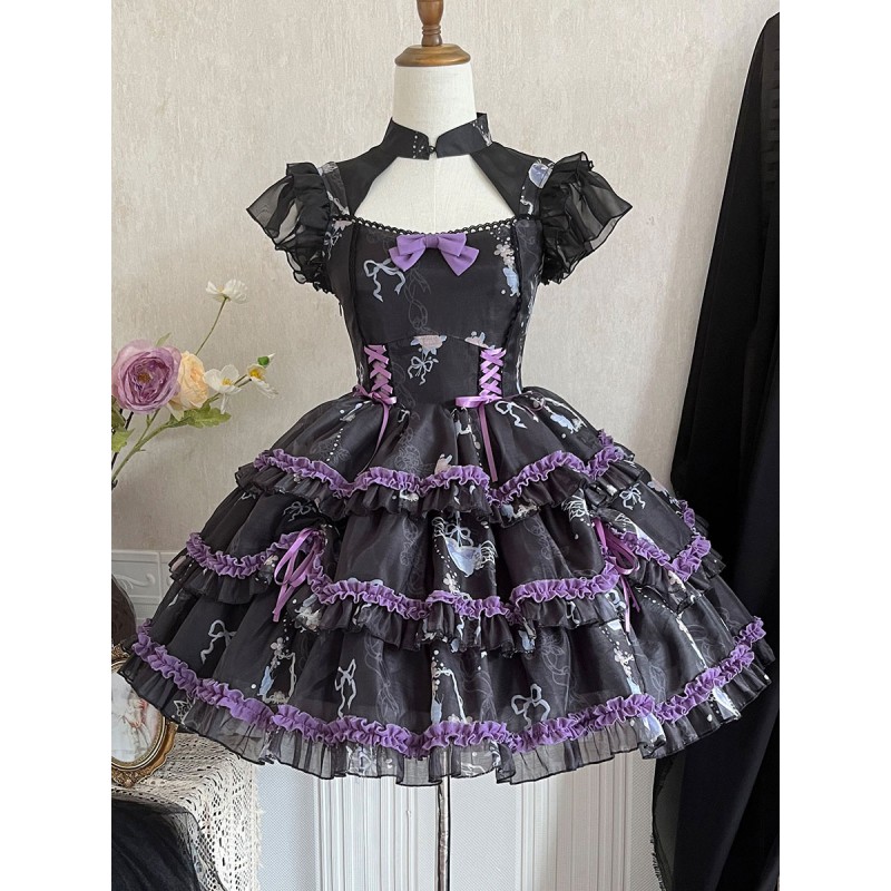 Sweet Lolita Dress Polyester Sleeveless Jumper Sweet Lolita Dress