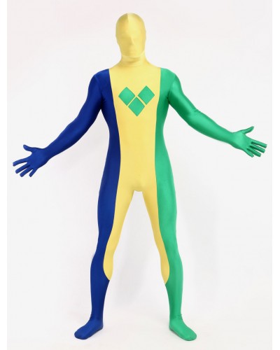 Carnival Multi Color Unisex Saint Vincent And The Grenadines Lycra Spandex Full Body Fashion Flag Zentai Suits Carnival Bodysuit