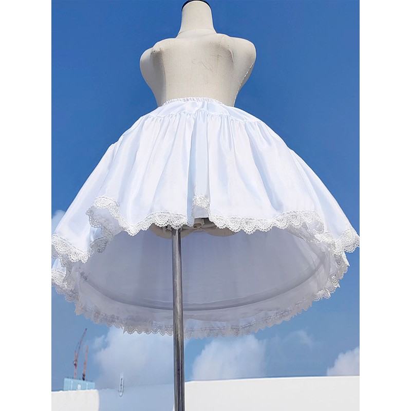 Lolita Petticoats Polyester Gothic Lolita Petticoat Woman's White Lace Lolita Underskirt Sweet