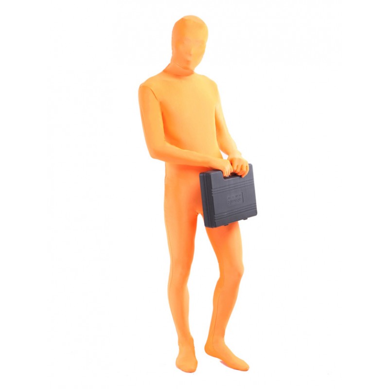 Unisex Morph Suit Orange Lycra Spandex Fabric Zentai Suit Full Body Suit