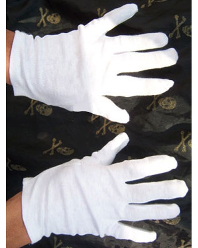 Unisex Lycra Spandex Gloves White Magician Wrist Length Costume Accessory Halloween Accessories Cosplay