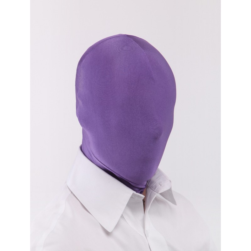 Halloween Deep Purple Unicolor Unisex Lycra Spandex Cosplay S Halloween Hood