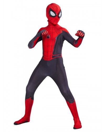 Marvel Comics Spider Man Far From Home Jumpsuit Kid Cosplay Costume Carnival