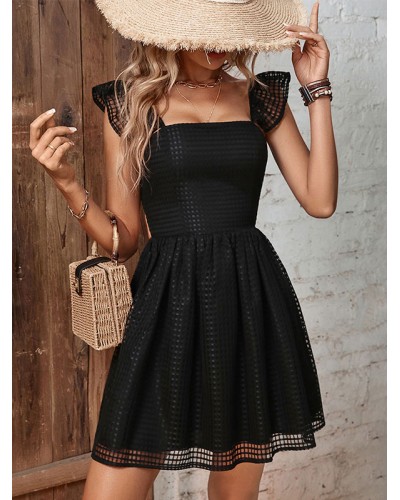 Mini Dresses Black Short Dress Street Wear Daily Casual Party