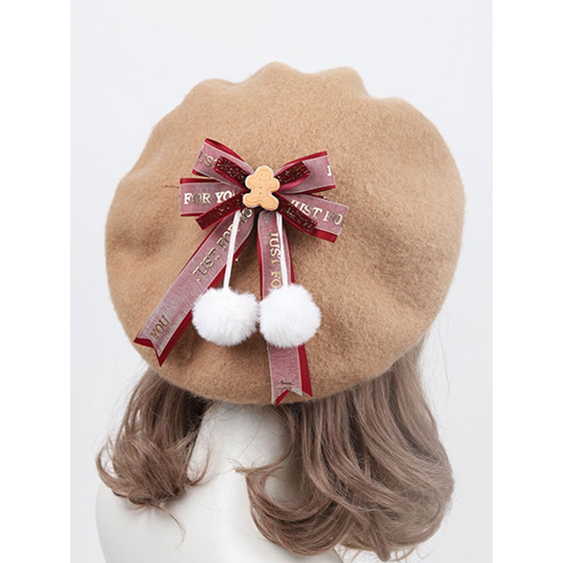 Lolita Hat Bows Accessory Red Lolita Accessories Sweet ROCOCO