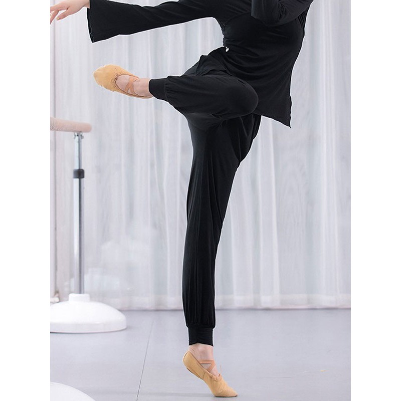 Latin Dance Wears Black Women Modal Pants Dancer Costumes Carnival Dancing