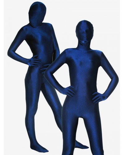 Halloween Unisex Dark Blue Lycra Spandex Zentai Suit Bodysuit