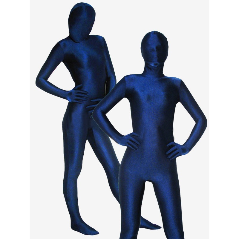 Halloween Unisex Dark Blue Lycra Spandex Zentai Suit Bodysuit