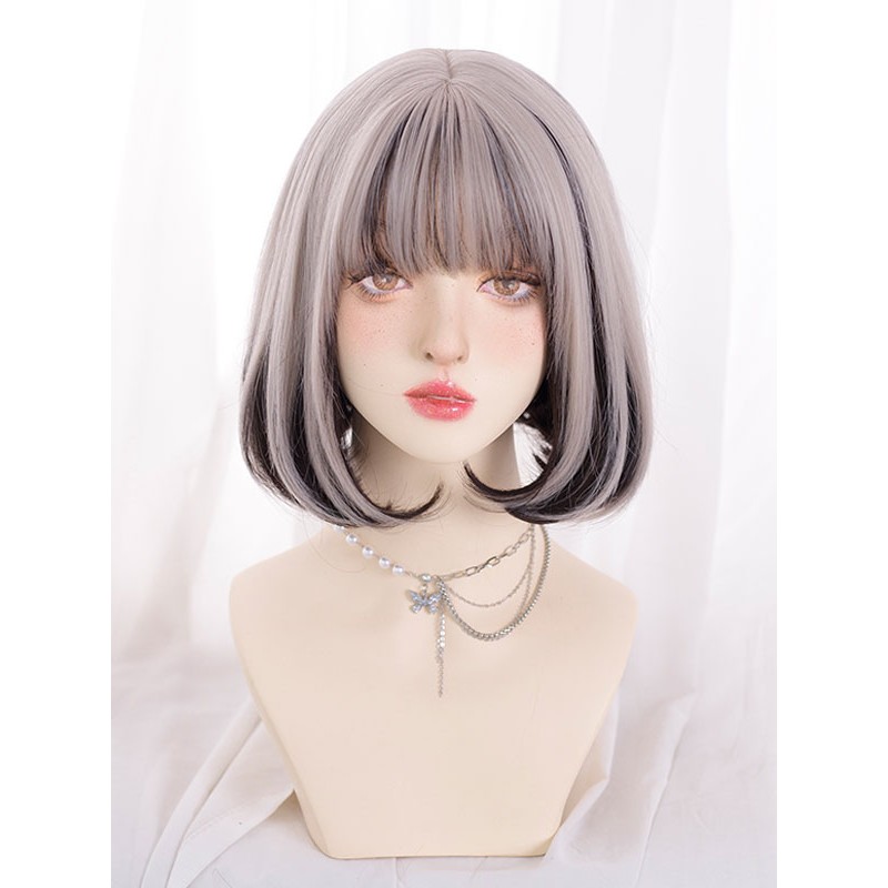 14 Inches Lolita Wig Highlighting Hair Heat-resistant Fiber As Image Lolita Accessories