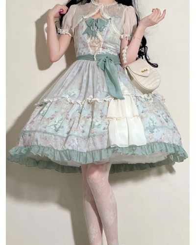 Sweet Lolita Dress Chiffon Sleeveless Dress