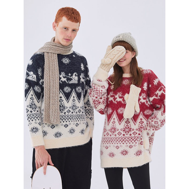 Men Women Unisex Pullovers For Couple 2023 Christmas Sweaters Classic  Traditional Casual Spring Fall Winter