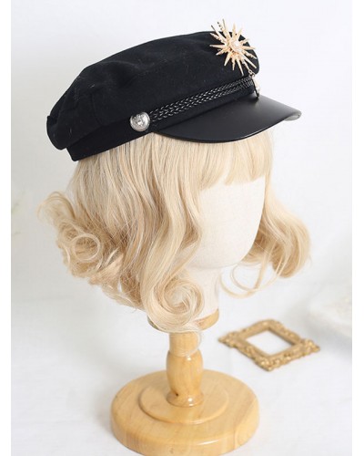 Blond Lolita Hat Metallic Polyester Women Lolita Accessories