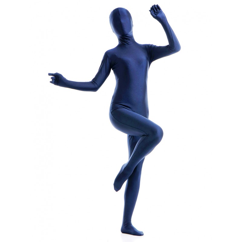 Dark Navy Zentai Suit Adults Morph Suit Full Body Lycra Spandex Bodysuit