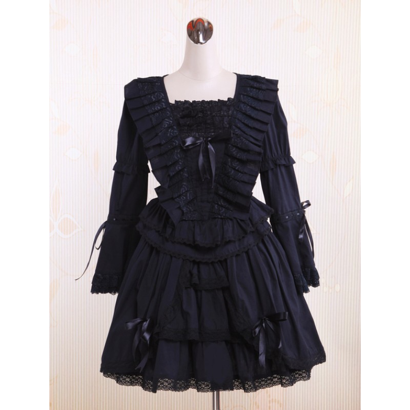 Lace Cotton Gothic Lolita Dress Sweet Summer Tea Party