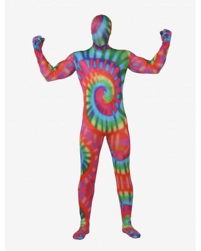 Unisex Morph Suit Colorful Zentai Suit Painted Full Body Lycra Spandex Bodysuit Full Body Suit