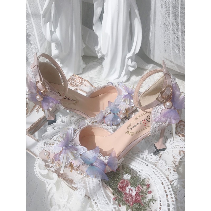 Blue Petals Lightness Pump Shoes