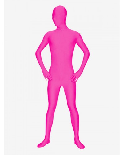 Morph Suit Fuchsia Lycra Spandex Fabric Zentai Suit Unisex Full Body Suit Bodysuit