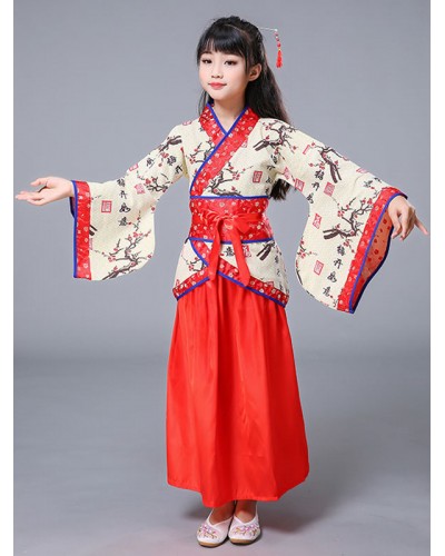 Chinese Kids Costume Carnival Chinese Spring Festival Costume Sets