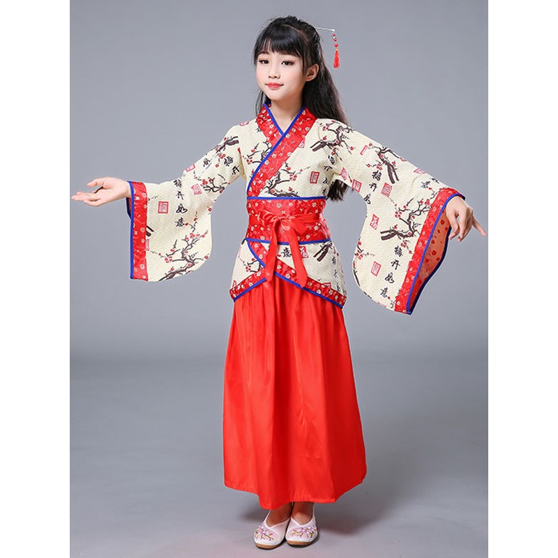 Chinese Kids Costume Carnival Chinese Spring Festival Costume Sets