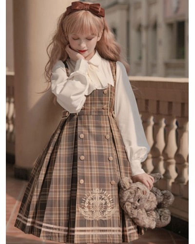 Sweet Lolita Dress Polyester Long Sleeves Lolita Dress Academic Fall Winter