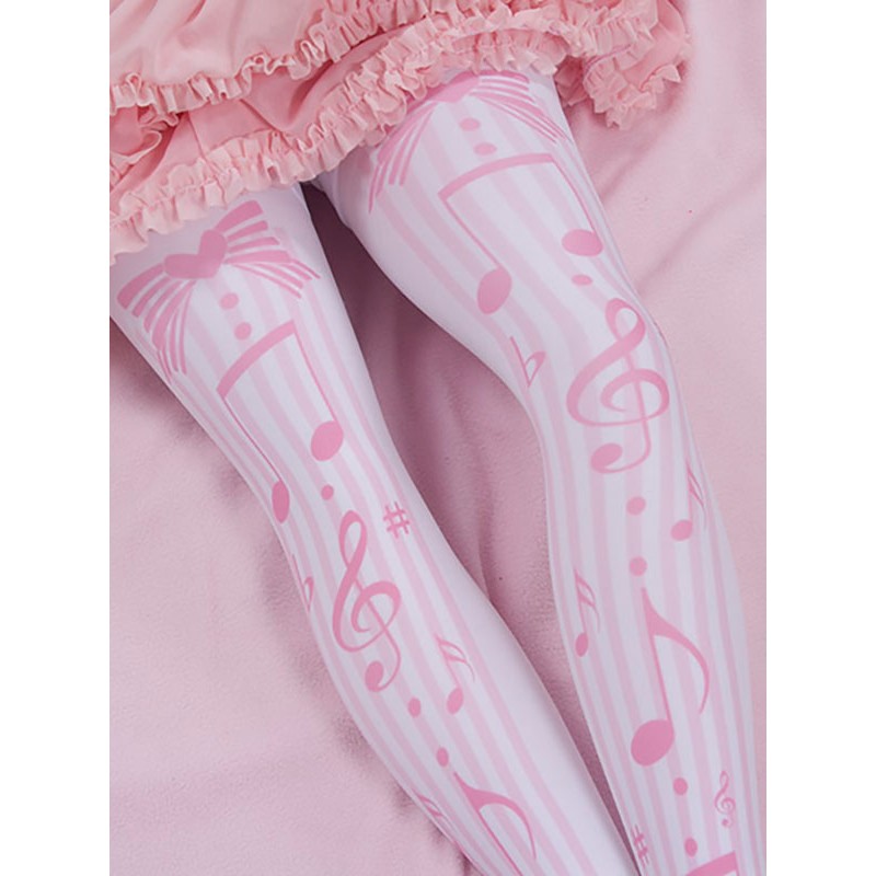 Lolita Stocking Pink Spandex Polka Dot Lolita Accessories Sweet