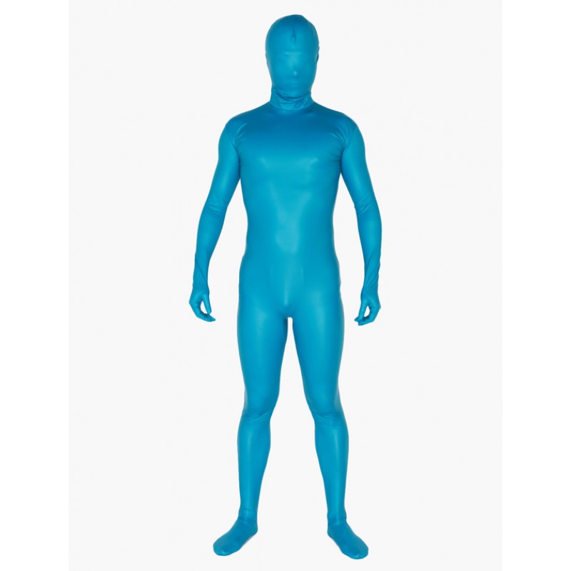 Unisex Morph Suit Water Blue Zentai Suit Full Body Lycra Spandex Bodysuit