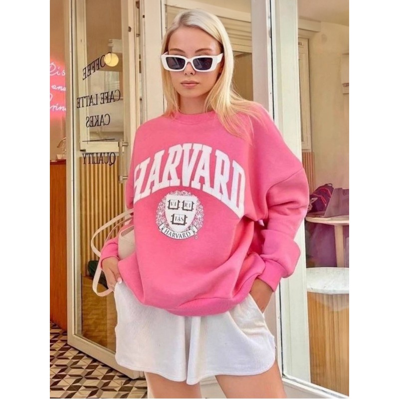 Sweatshirt Letters Print Back To School Tops For Women