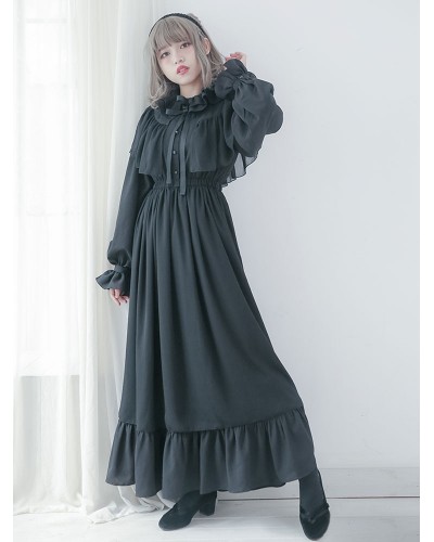 Classic Lolita OP Dress Long Sleeves Eternal Dream Lolita One Piece Dress Daily Casual