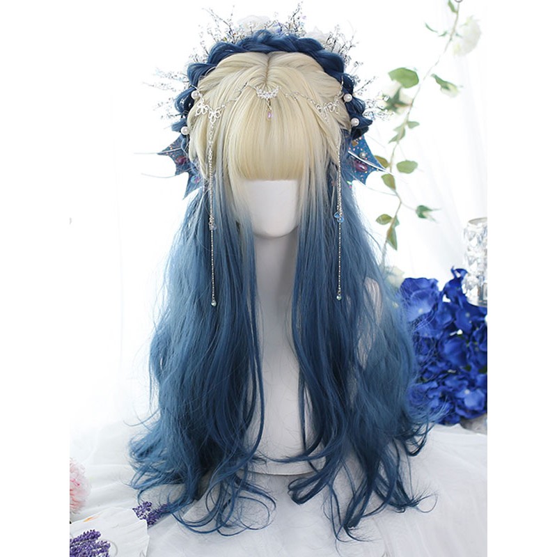 Long Lolita Wigs Heat-resistant Fiber Ombre Lolita Accessories