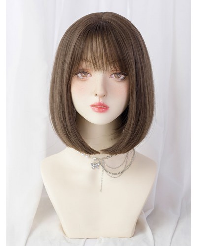 Lolita Wig Short Heat-resistant Fiber As Image Lolita Accessories Sweet Daily Casual