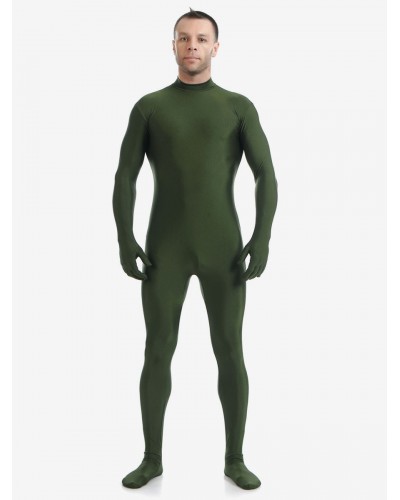 Dark Green Morph Suit Adults Bodysuit Lycra Spandex Catsuit