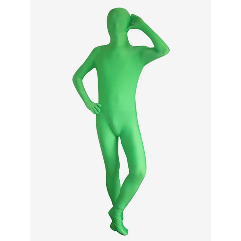 Morph Suit St Patricks Day Costume Spandex Zentai Halloween Lycra Green Full S Bodysuit