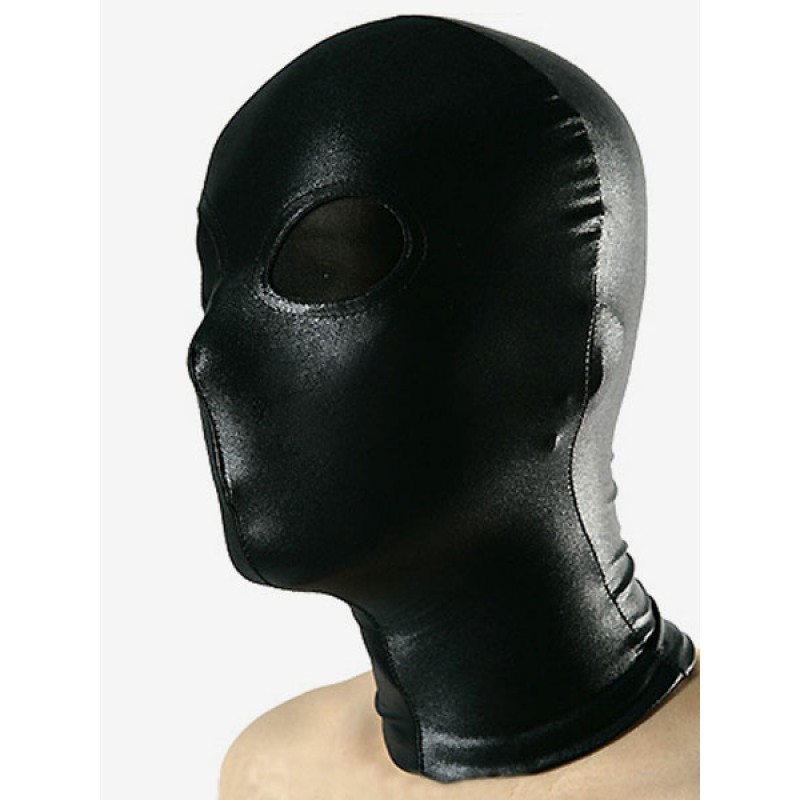 Unisex Halloween Hood With Black Transparent Eyes Halloween