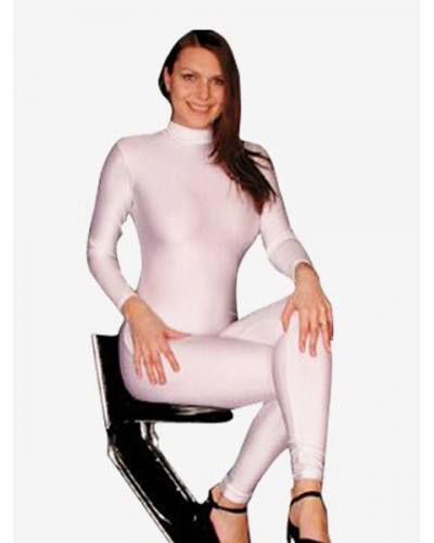 White Lycra Spandex Catsuit