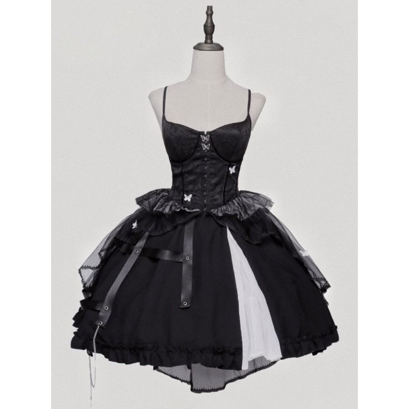 Lolita Skirt Black Chains Lolita Skirts Steampunk Gothic Spring Summer Fall