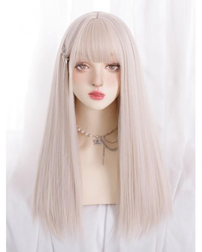 Long Lolita Wigs Heat-resistant Fiber As Image Lolita Accessories Daily Casual