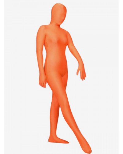 Halloween Morph Suit Orange Lycra Spandex Zentai Suit Bodysuit