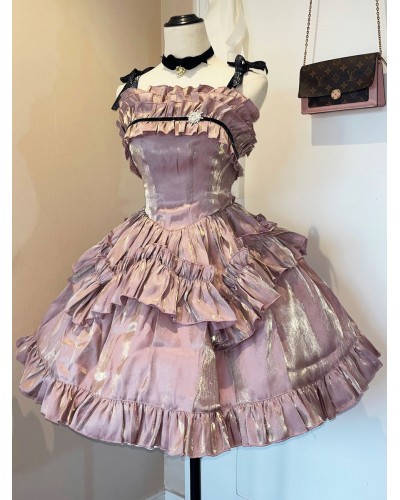 Gothic Lolita Dresses Ruffles Pink