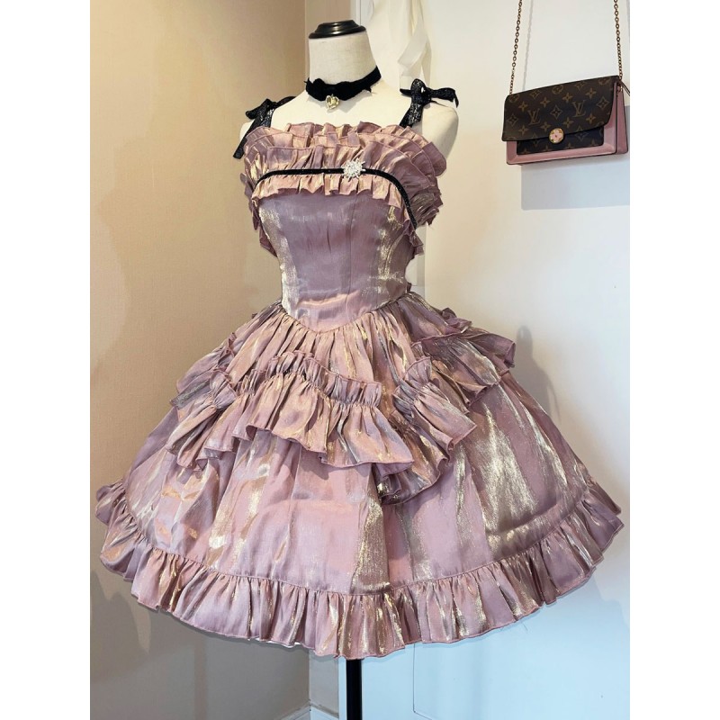 Gothic Lolita Dresses Ruffles Pink