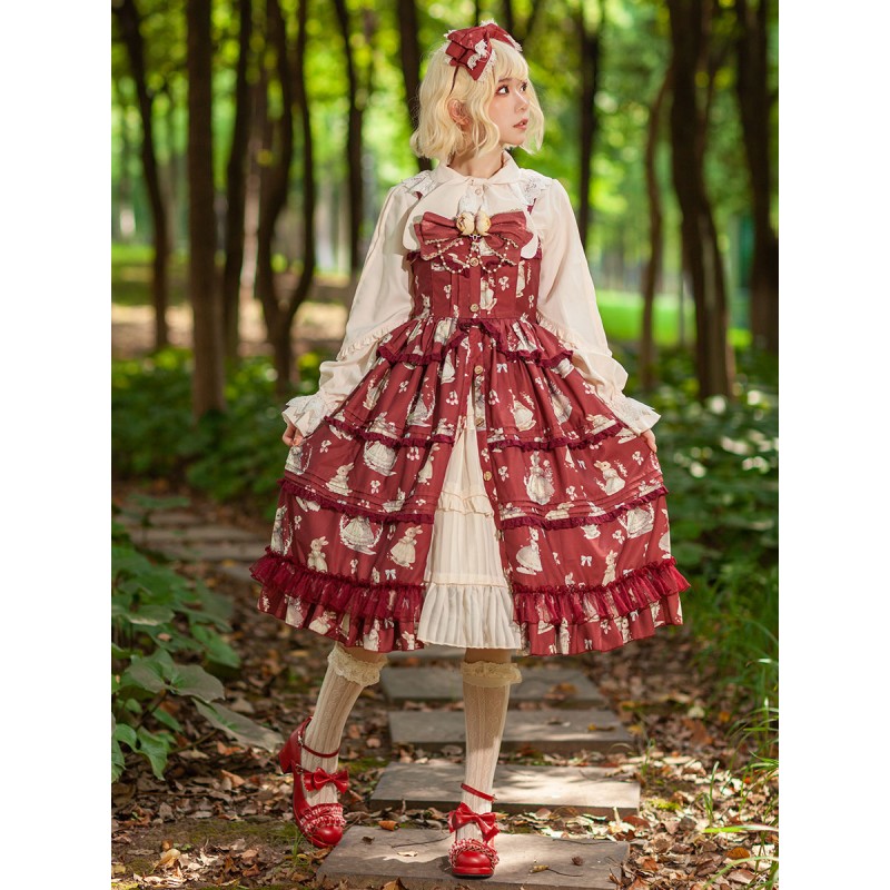 Classical Lolita Dress Polyester Sleeveless Classic Lolita Dresses Deep Blue Classic  Traditional Spring Summer Fall